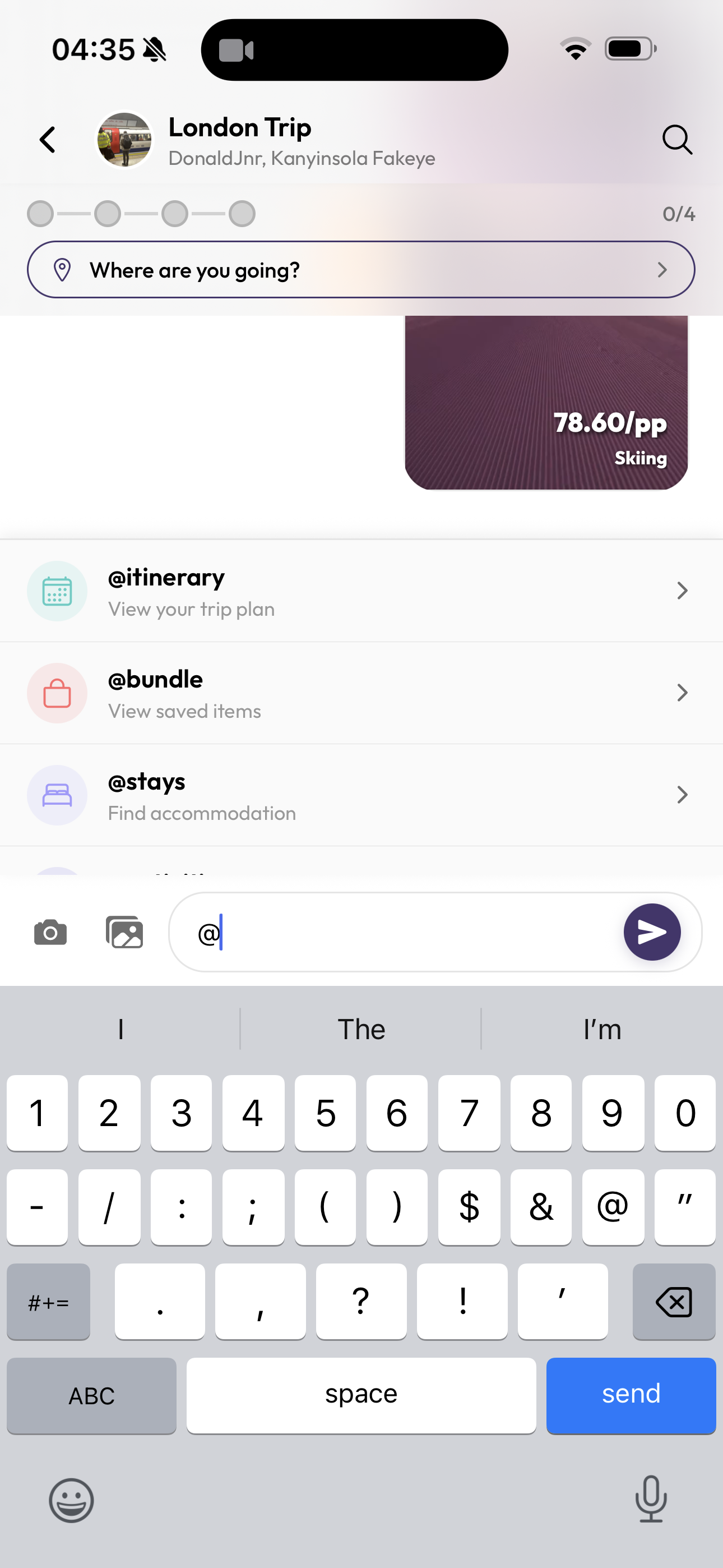 Sabię Trip Planning